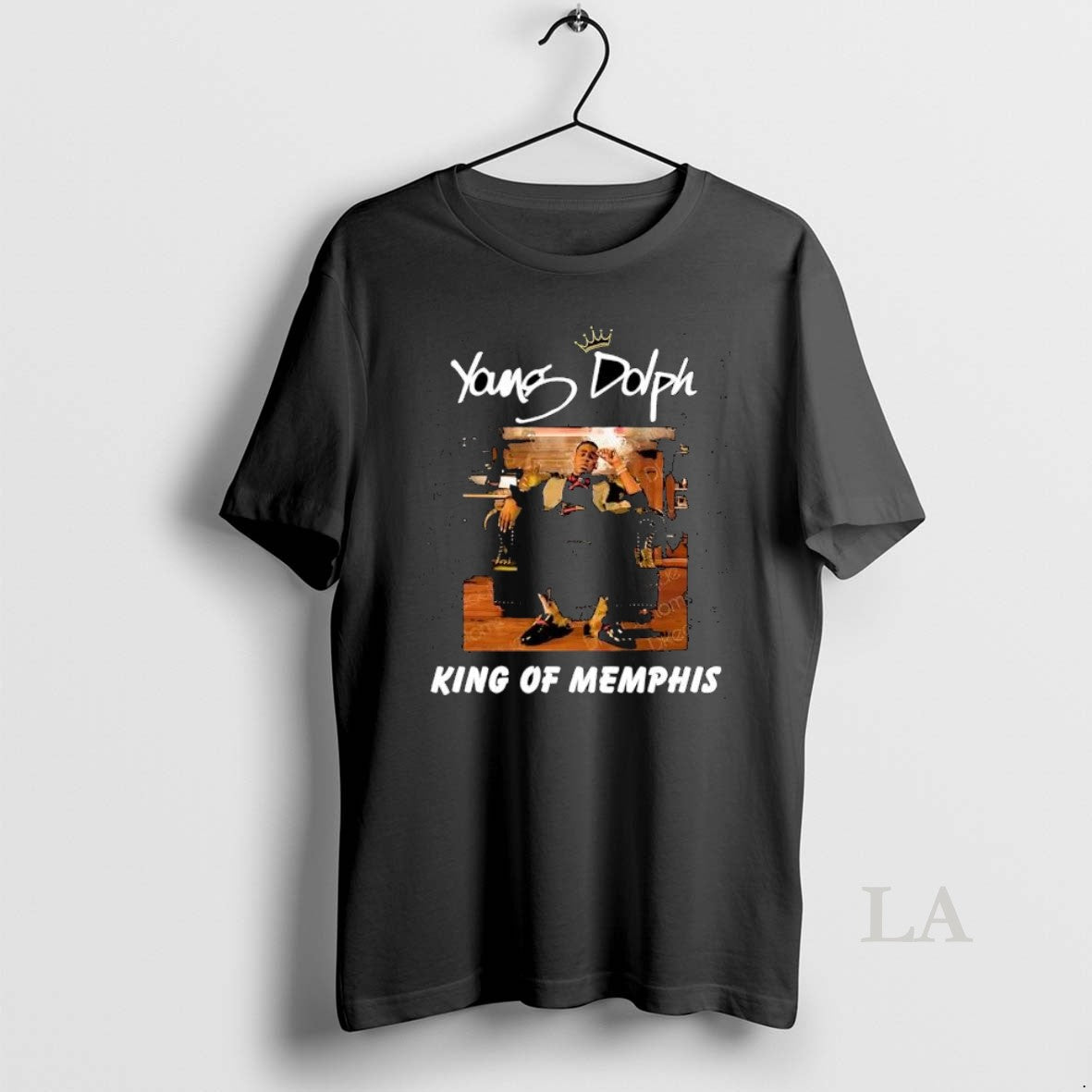 Original Young Dolph King Of Memphis Sitting On Throne T-Shirts, Hoodie, Sweatshirt | HypeDripTees.com