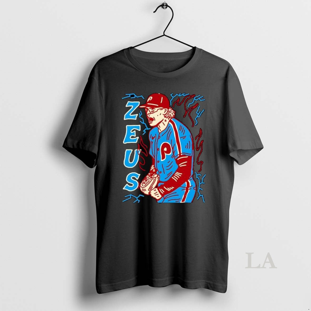 Original Zeus Philadelphia Phillies Baseball Pitcher Lightning Bolt T-Shirts, Hoodie, Sweatshirt | HypeDripTees.com