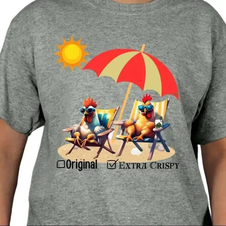 Original or Extra Crispy Fried Chicken Unisex T-shirt Hoodie, Sweatshirt | HypeDripTees.com