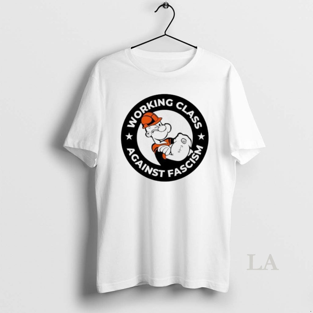 Original U4nzsjrq Popeye Working Class Against Fascism Logo Womens