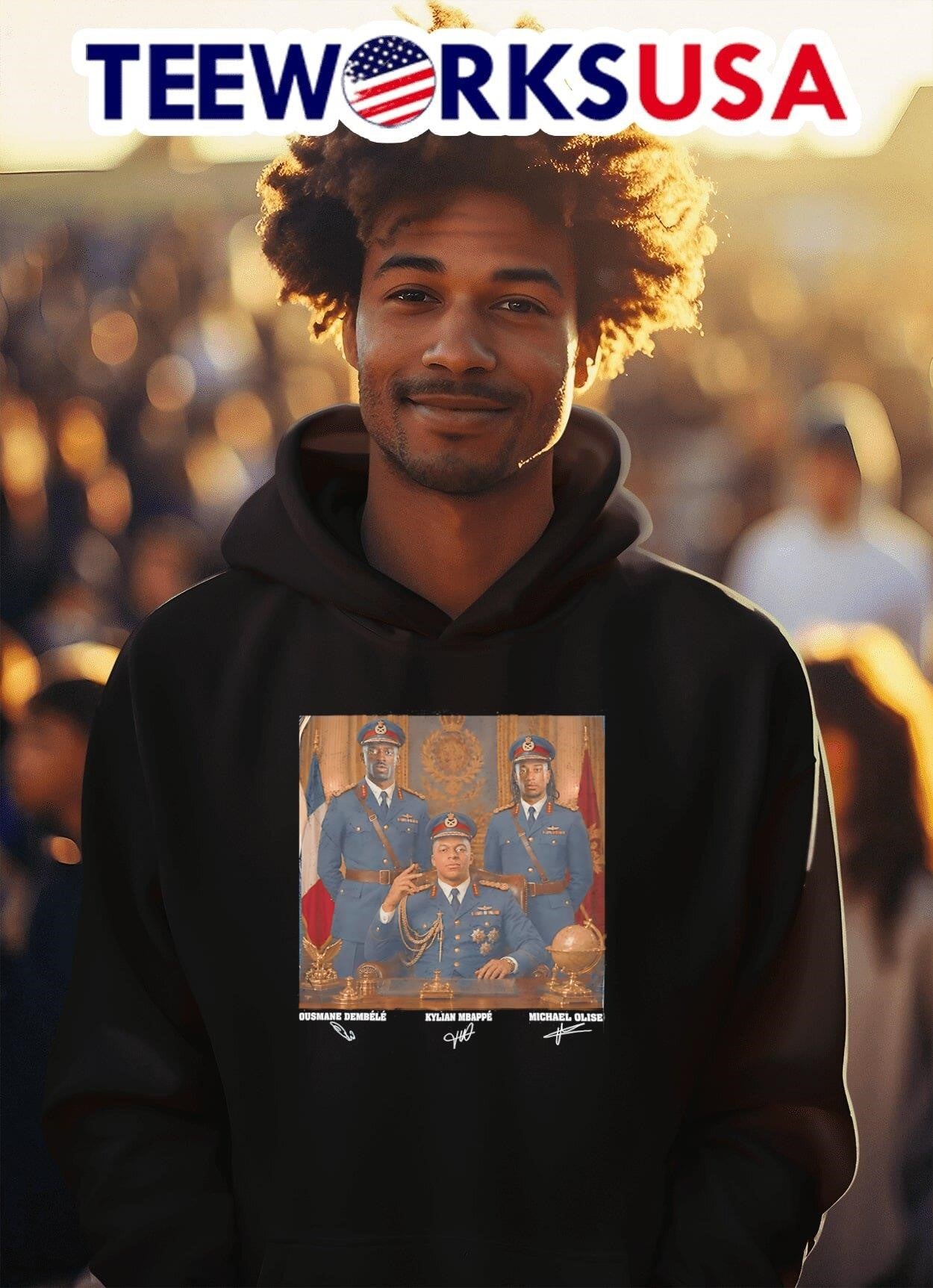 Ousmane Dembélé Kylian Mbappé Michael Olise Football Players Shirt