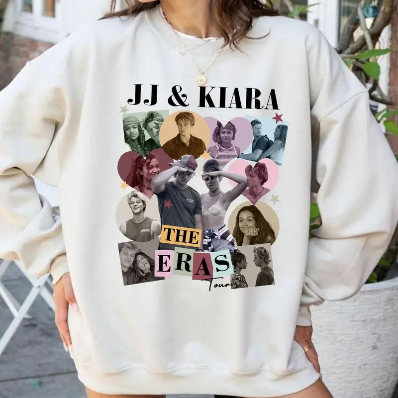 Outer Banks Jj X Kiara Jiara Couple The Eras Tour Shirt Hoodie, Sweatshirt | HypeDripTees.com