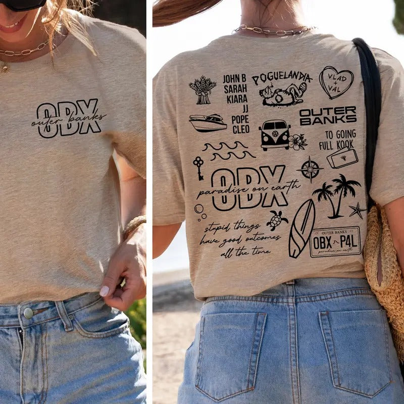 Outer Banks Shirt, Obx Tshirt, Tee Shirt, John B, Jj Shirt, Pogue Life, P4L, Poguelandia, Twinkie, Paradise On Earth,...