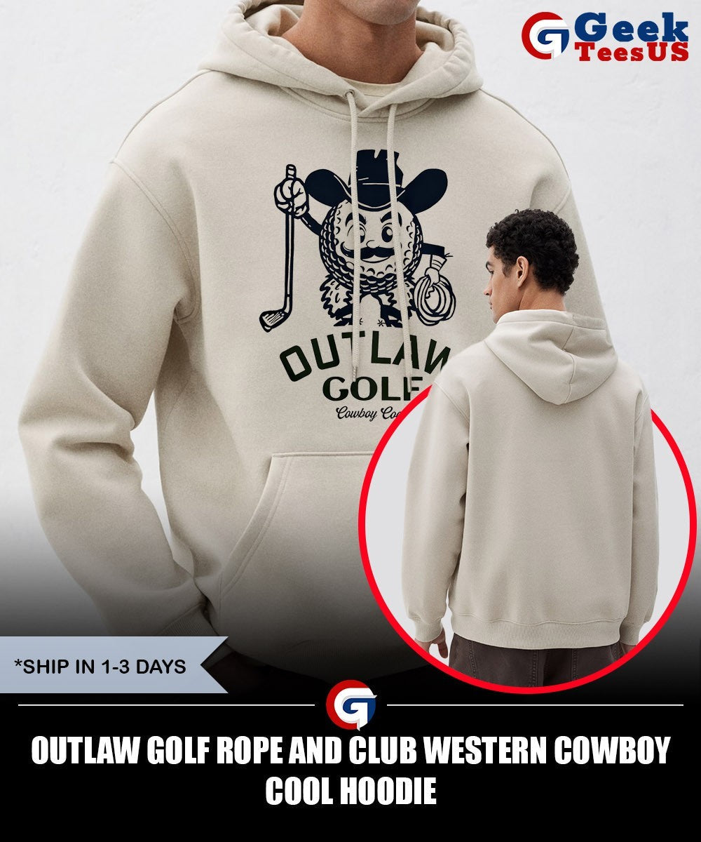 Outlaw Golf Rope and Club Western Cowboy Cool shirt