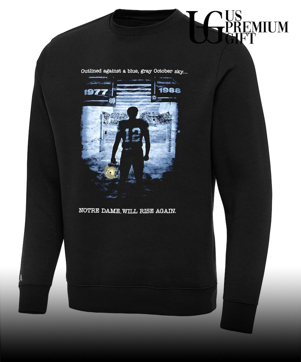 Outlined against a blue gray October sky Notre Dame Will Rise Again shirt