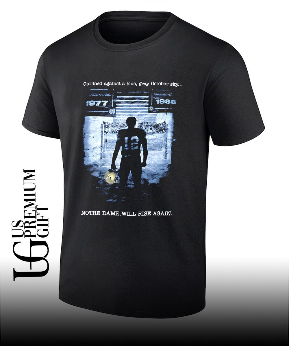 Outlined against a blue gray October sky Notre Dame Will Rise Again shirt