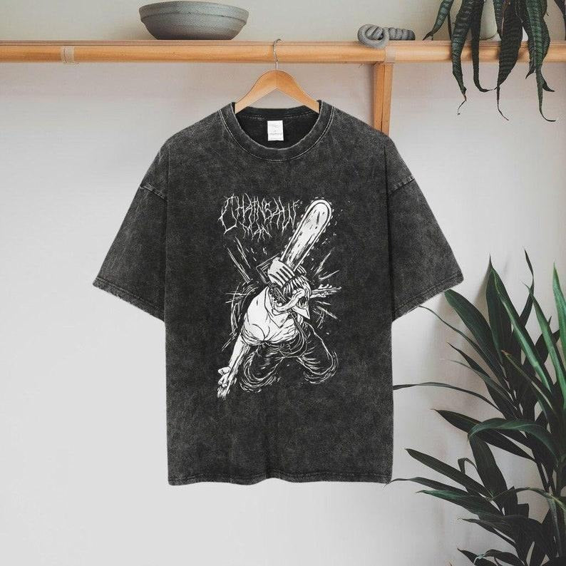 Oversized Anime T-shirt | Personalized Anime Streetwear | Washed Oversized Shirt | Oversized Gym Clothing Hoodie, Sweatshirt