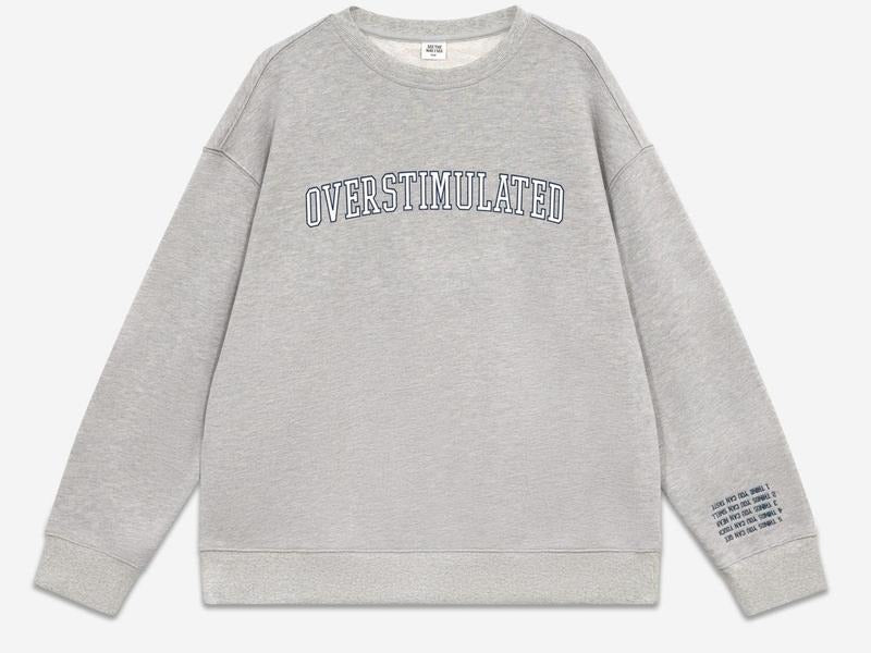 Overstimulated Crewneck Sweatshirt DRG, unisex hoodie T-Shirts | HypeDripTees.com