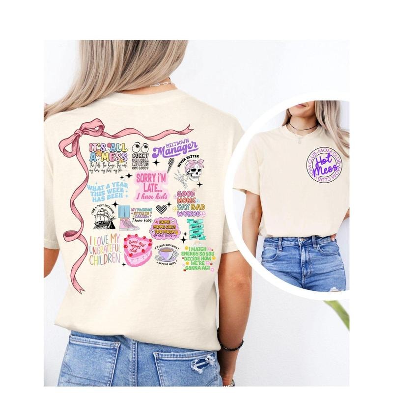 Overstimulated Mom shirt, Bad Moms tshirt, Feral Moms, Hot Mess Mama, Sarcastic Moms shirt, Mothers Day gift, Gift for...