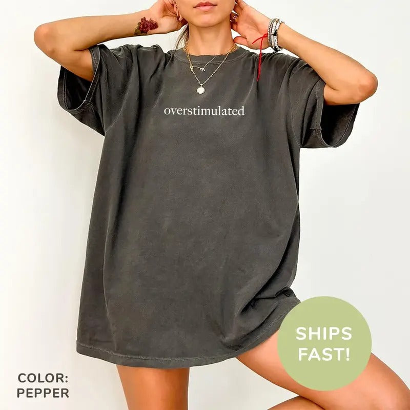Overstimulated T-shirt Cowb0y Fr0g Shirt, Weirdcore Clothing, Gen Z Shirt, Weird Stuff Funny T-Shirt Cotton Top Hoodie,...