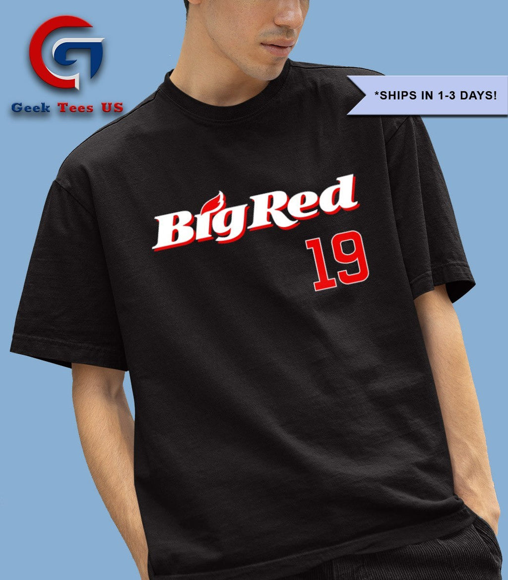 Owen Caissie Big Red 19 Chicago Cubs shirt