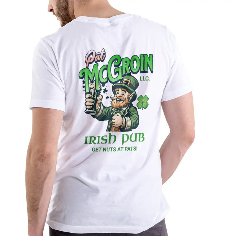 PAT MCGROIN IRISH PUB T Shirt, Unisex Cotton Casual Menswear Hoodie, Sweatshirt | HypeDripTees.com