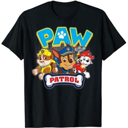 PAW Patrol Group (Chase,Marshall,Rubble) T-shirt Menswear Top Hoodie, Sweatshirt | HypeDripTees.com
