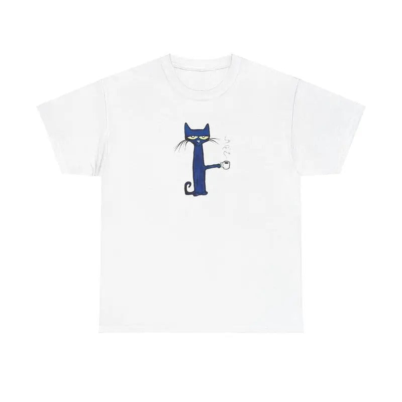 PETE THE CAT COFFEE SHIRT -  Pete the Cat Flower Shirt men top Hoodie, Sweatshirt | HypeDripTees.com
