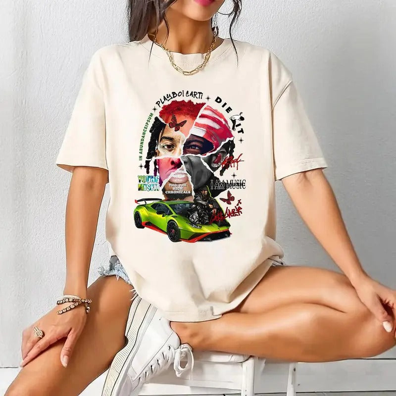 PIayboi Cart1 AIbums Aesthetic Shirt PCarti AIbums Shirt Cartl Shirt Rap Shirt Hoodie, Sweatshirt | HypeDripTees.com