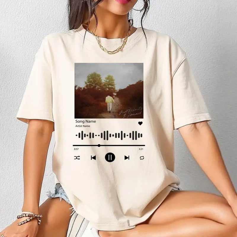 [*PLEASE MESSAGE US] Custom Song Name Shirt And Photo Shirt, Custom Artist Name Tees, Favorite Song Tee, Custom Song Name...