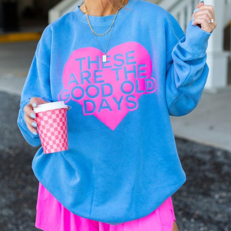 PUFF 'Cherish Today' Cozy Crew Good Old Days Sweatshirt T-Shirts, Hoodie | HypeDripTees.com