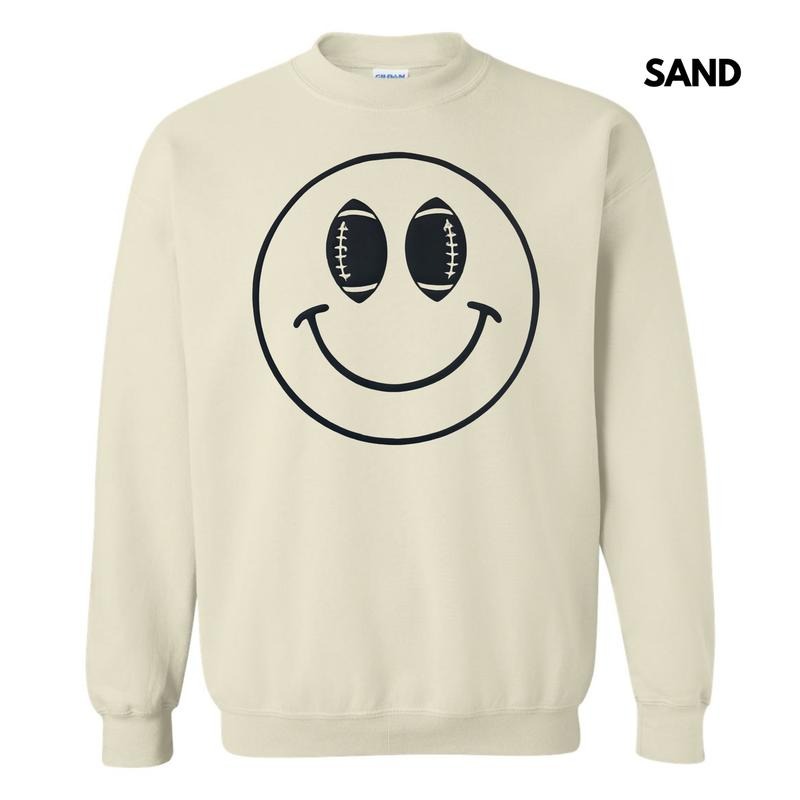 PUFF Football Happy Face Sweatshirt T-Shirts, Hoodie | HypeDripTees.com