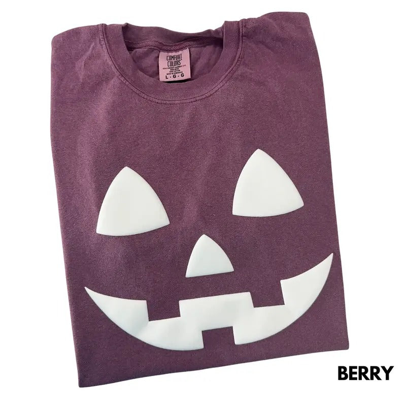 PUFF Jack O Lantern Face Comfort Colors T-Shirt Hoodie, Sweatshirt | HypeDripTees.com