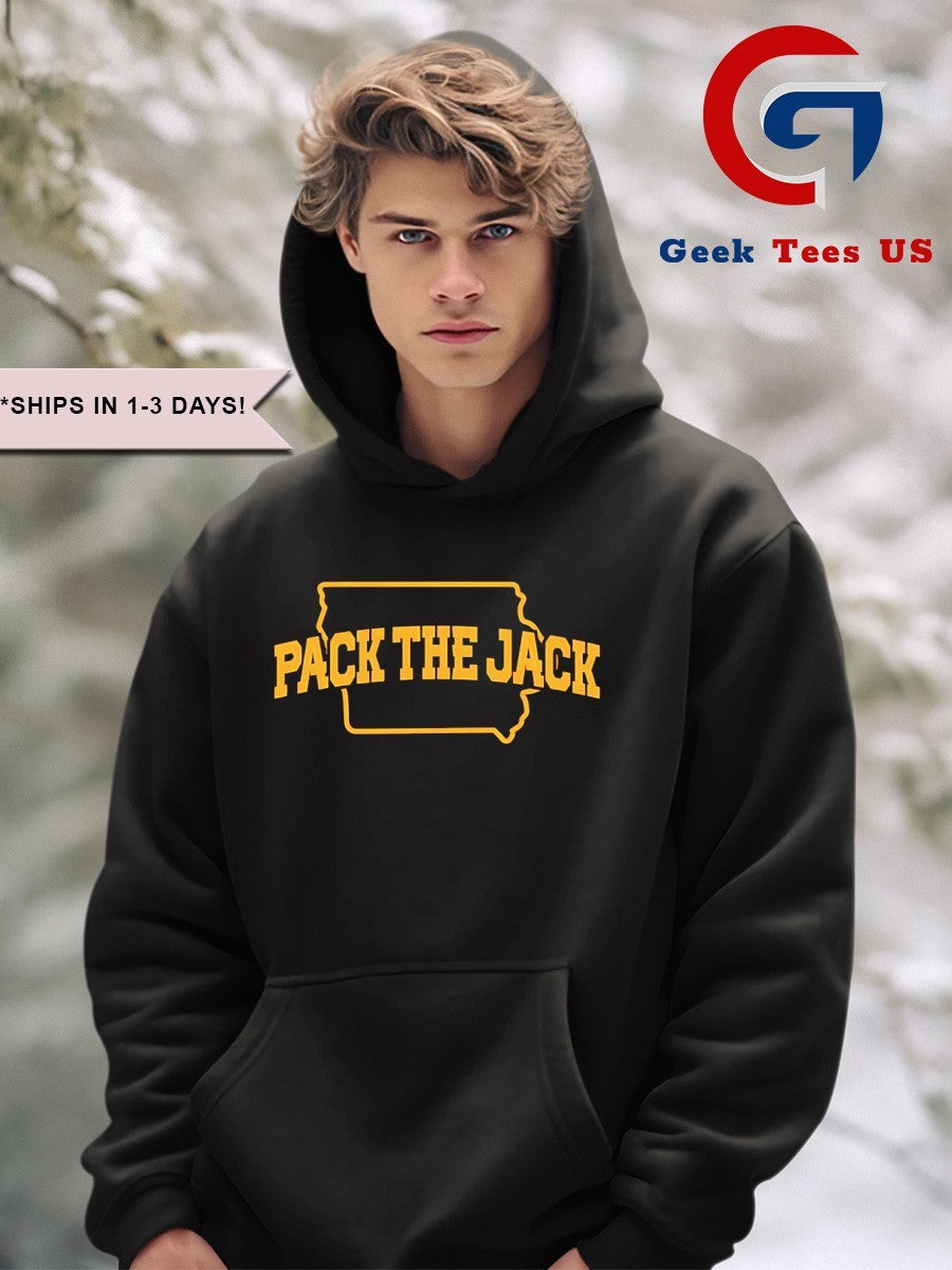 Pack The Jack Iowa State Cyclones football State Map shirt