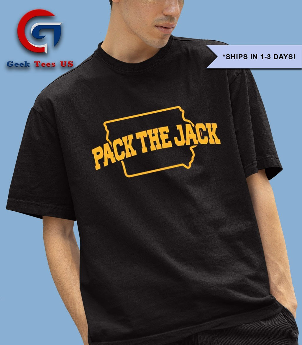 Pack The Jack Iowa State Cyclones football State Map shirt