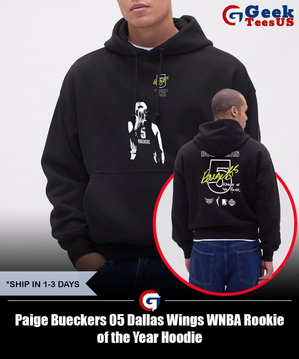 Paige Bueckers 05 Dallas Wings WNBA Rookie of the Year shirt