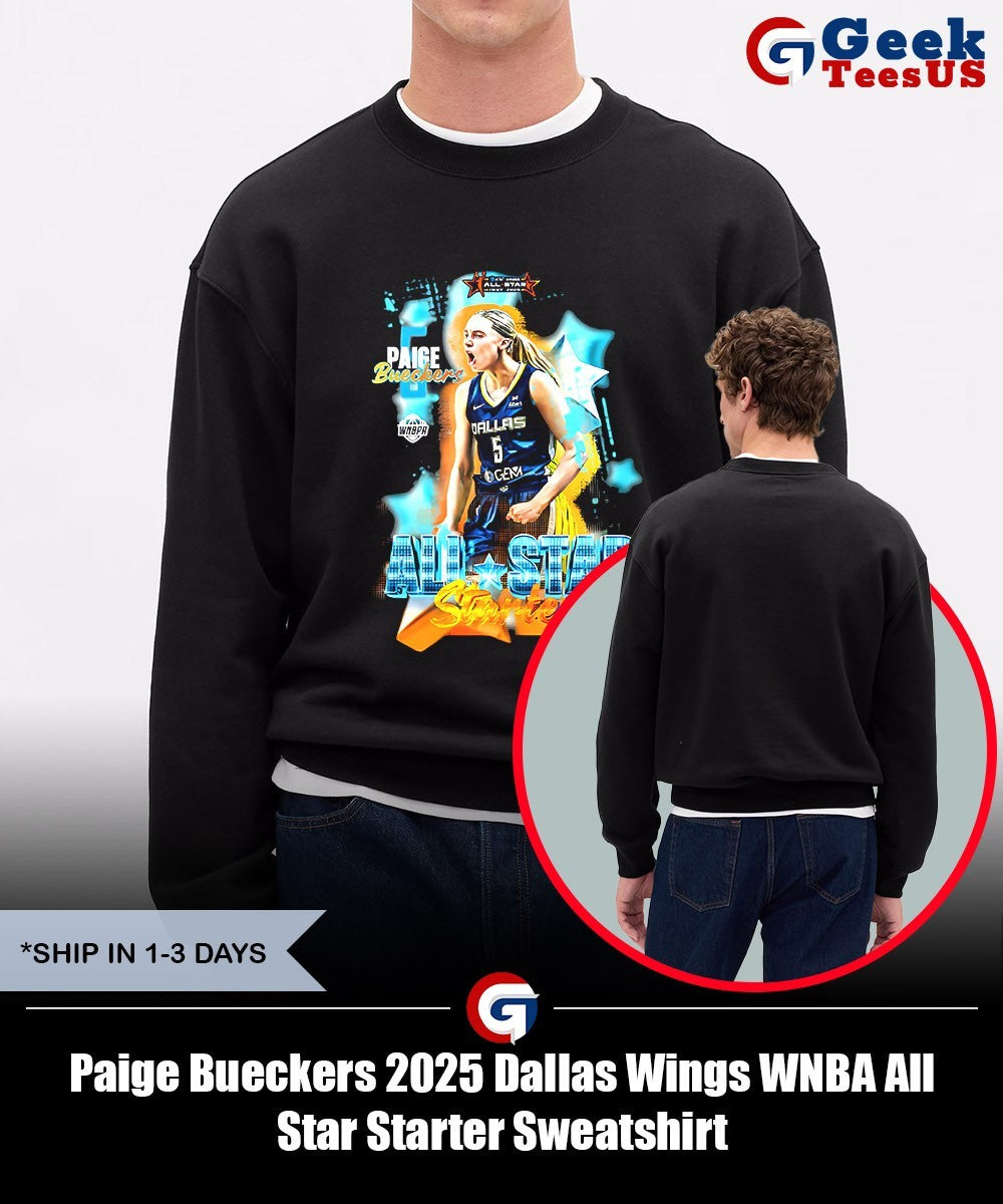 Paige Bueckers 2025 Dallas Wings WNBA All Star Starter shirt