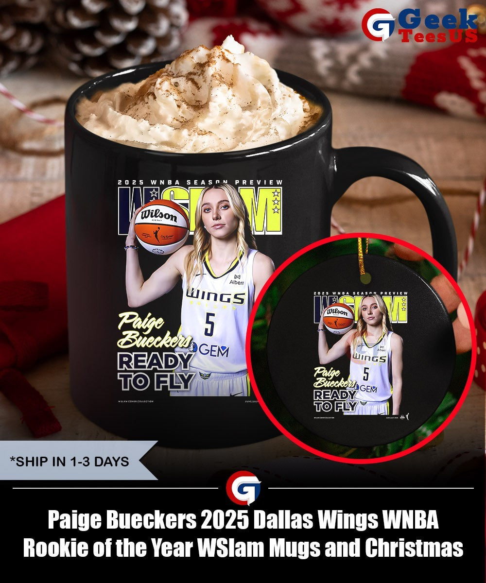 Paige Bueckers 2025 Dallas Wings WNBA Rookie of the Year WSlam shirt