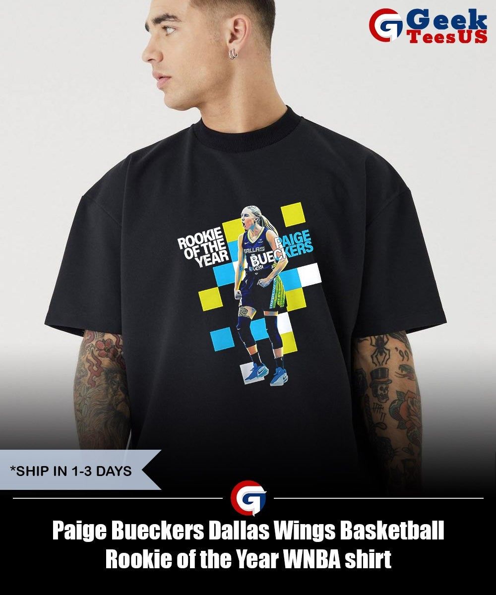 Paige Bueckers Dallas Wings Basketball Rookie of the Year WNBA shirt
