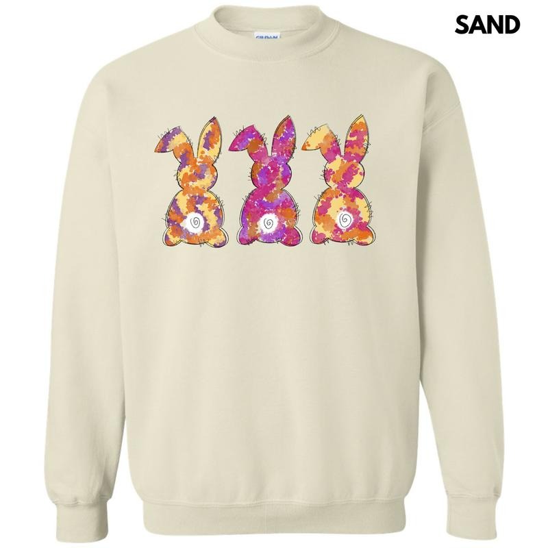 Painted Bunny Trio Sweatshirt 'NLB' T-Shirts, Hoodie | HypeDripTees.com