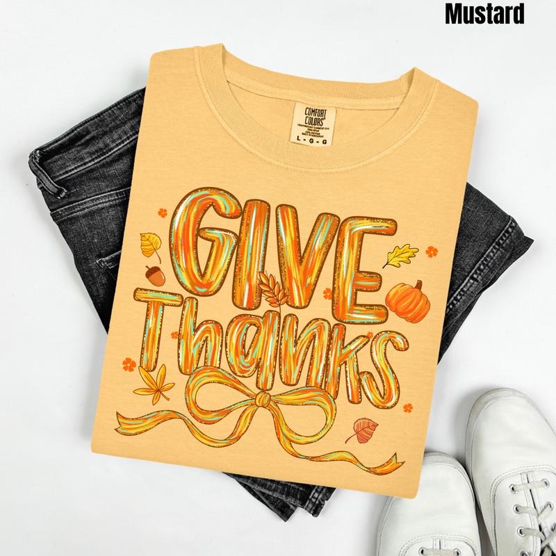 Painted Fall Give Thanks Comfort Colors T-Shirt 'NLB' Hoodie, Sweatshirt | HypeDripTees.com
