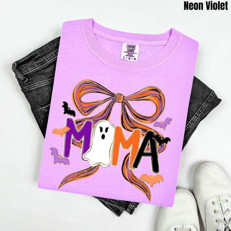 Painted Halloween Mama Comfort Colors T-Shirt 'NLB' Hoodie, Sweatshirt | HypeDripTees.com