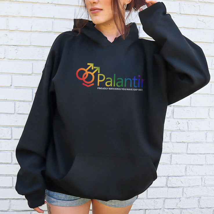 Palantir Technologies Proudly Watching You Have Gay Sex T Shirt