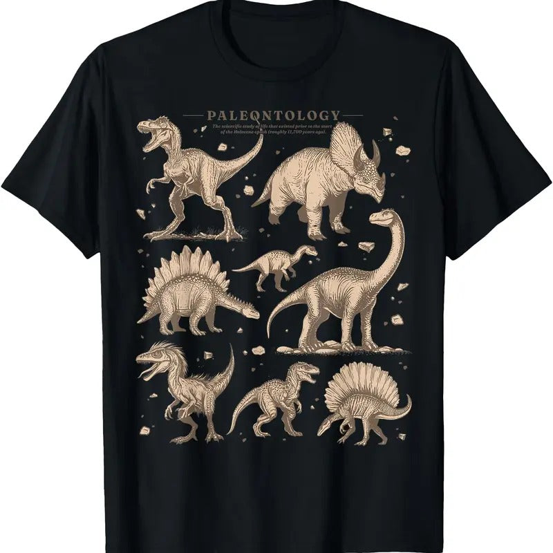 Paleontology Dinosaur Nerdy Science Teacher Vintage Graphic T-Shirt Hoodie, Sweatshirt | HypeDripTees.com
