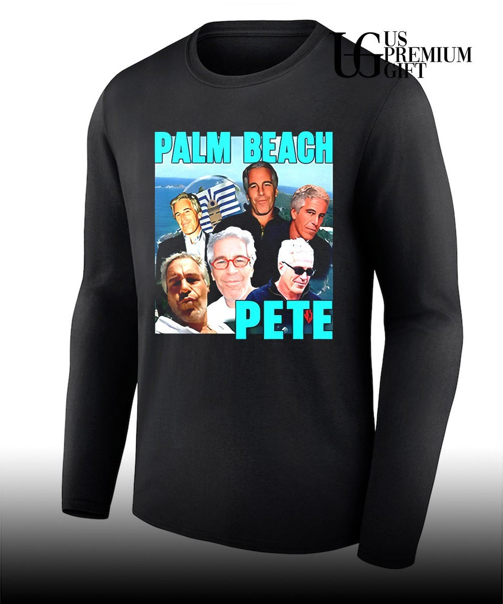 Palm Beach Pete Jeffrey Epstein meme parody shirt