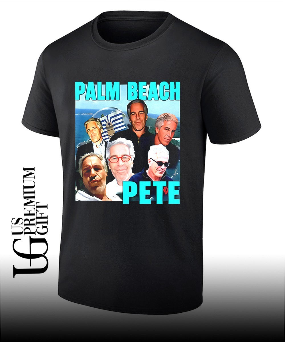 Palm Beach Pete Jeffrey Epstein meme parody shirt
