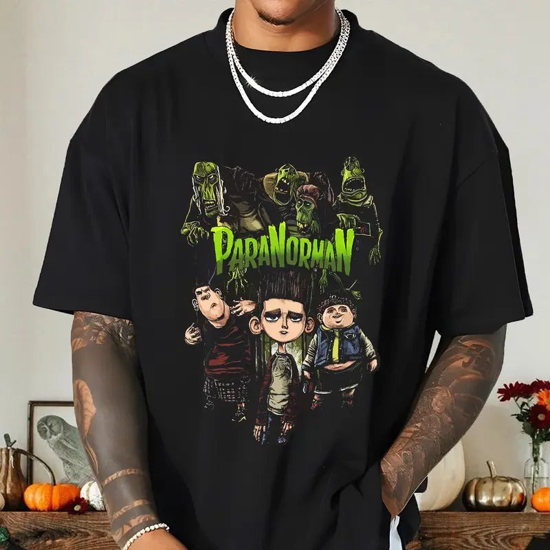 ParaNorman T-Shirt, Norman Babcock shirt,  Horror ParaNorman movies, Horror Character Shirt, Halloween Crewneck...