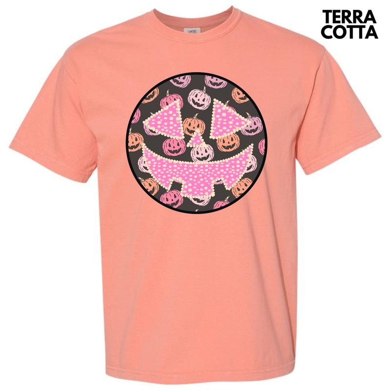 Pastel Jack O Lantern Happy Face Comfort Colors T-Shirt 'NLB' Hoodie, Sweatshirt | HypeDripTees.com