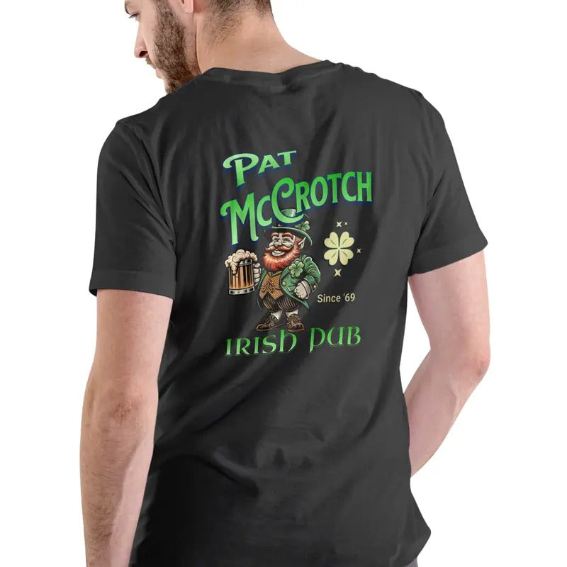 Pat McCrotch Irish Pub T Shirt, Unisex Cotton Casual Menswear Hoodie, Sweatshirt | HypeDripTees.com