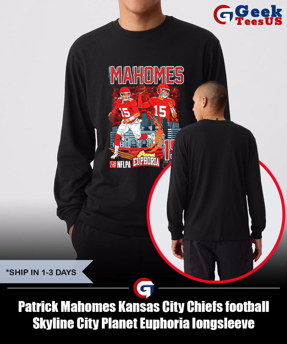 Patrick Mahomes Kansas City Chiefs football Skyline City Planet Euphoria shirt