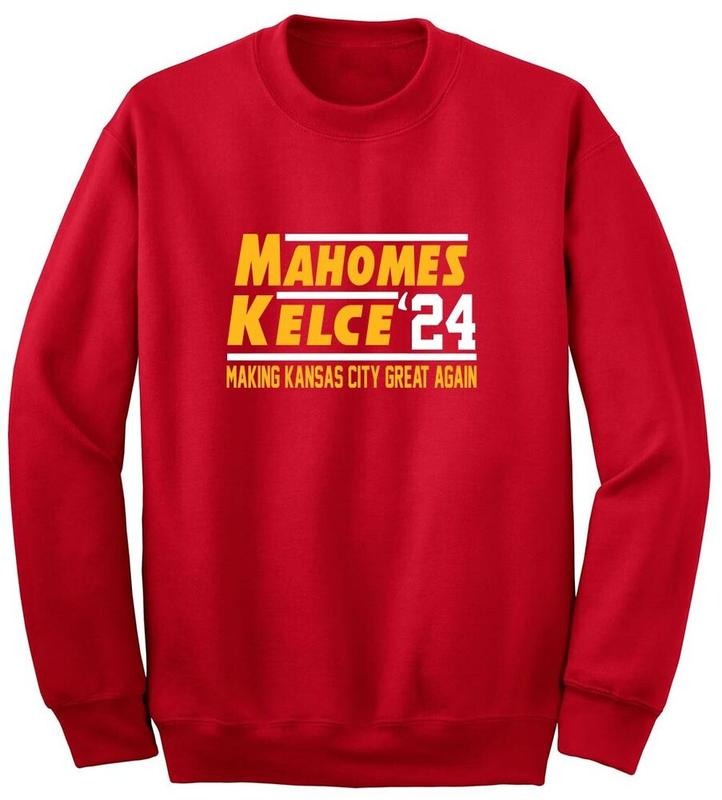 Patrick Mahomes Travis Kelce Chiefs 2024 Sweatshirt T-Shirts, Hoodie | HypeDripTees.com