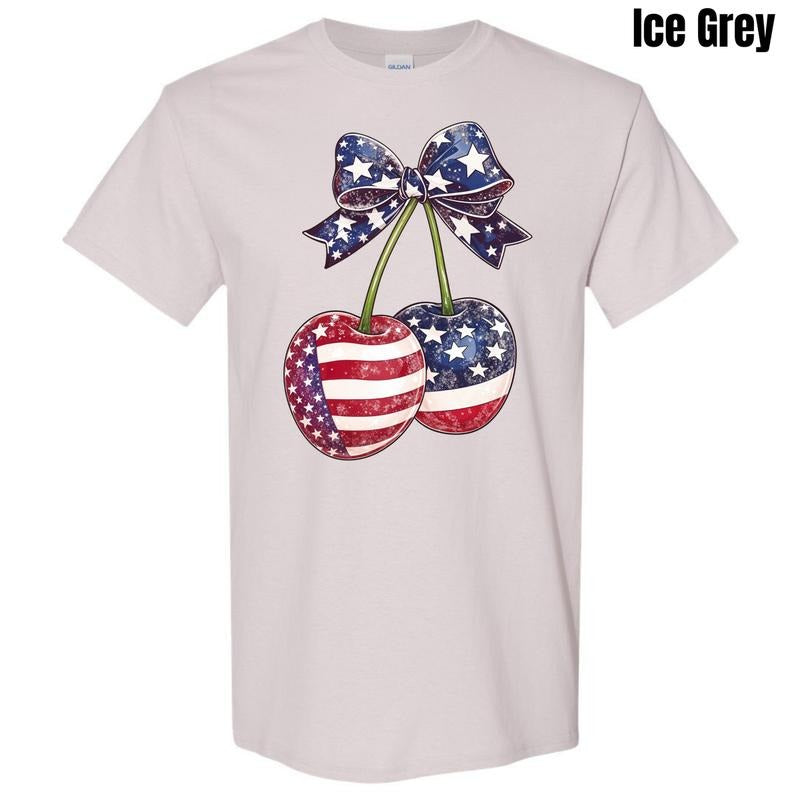 Patriotic Cherries Gildan Short Sleeve T-Shirt 'NLB' Hoodie, Sweatshirt | HypeDripTees.com