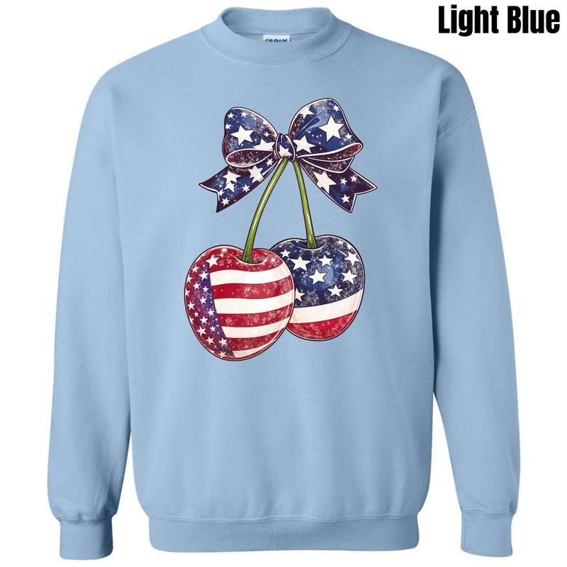 Patriotic Cherries Sweatshirt 'NLB' T-Shirts, Hoodie | HypeDripTees.com