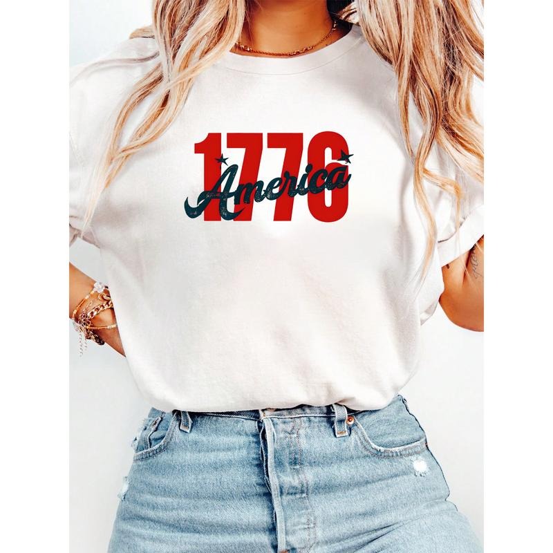 Patriotic T - Shirt: '1776 America' - Commemorate the Birth of the Nation Hoodie, Sweatshirt | HypeDripTees.com