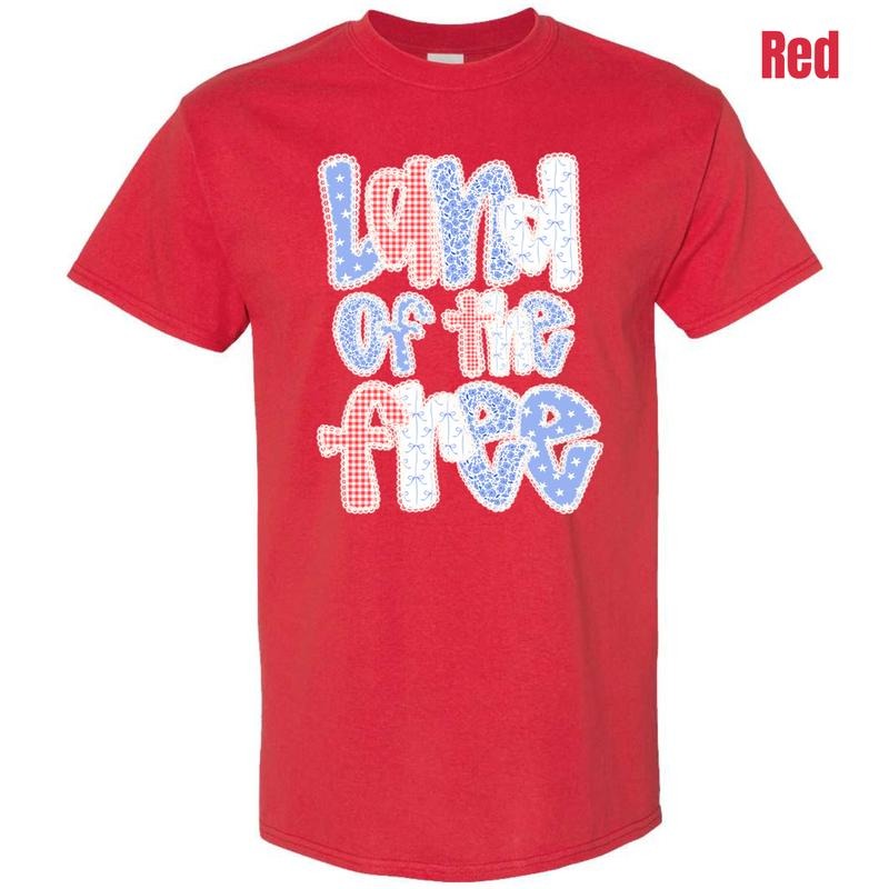 Pattern Land Of The Free Gildan Short Sleeve T-Shirt 'NLB' Hoodie, Sweatshirt | HypeDripTees.com