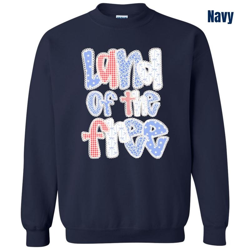 Pattern Land Of The Free Sweatshirt 'NLB' T-Shirts, Hoodie | HypeDripTees.com