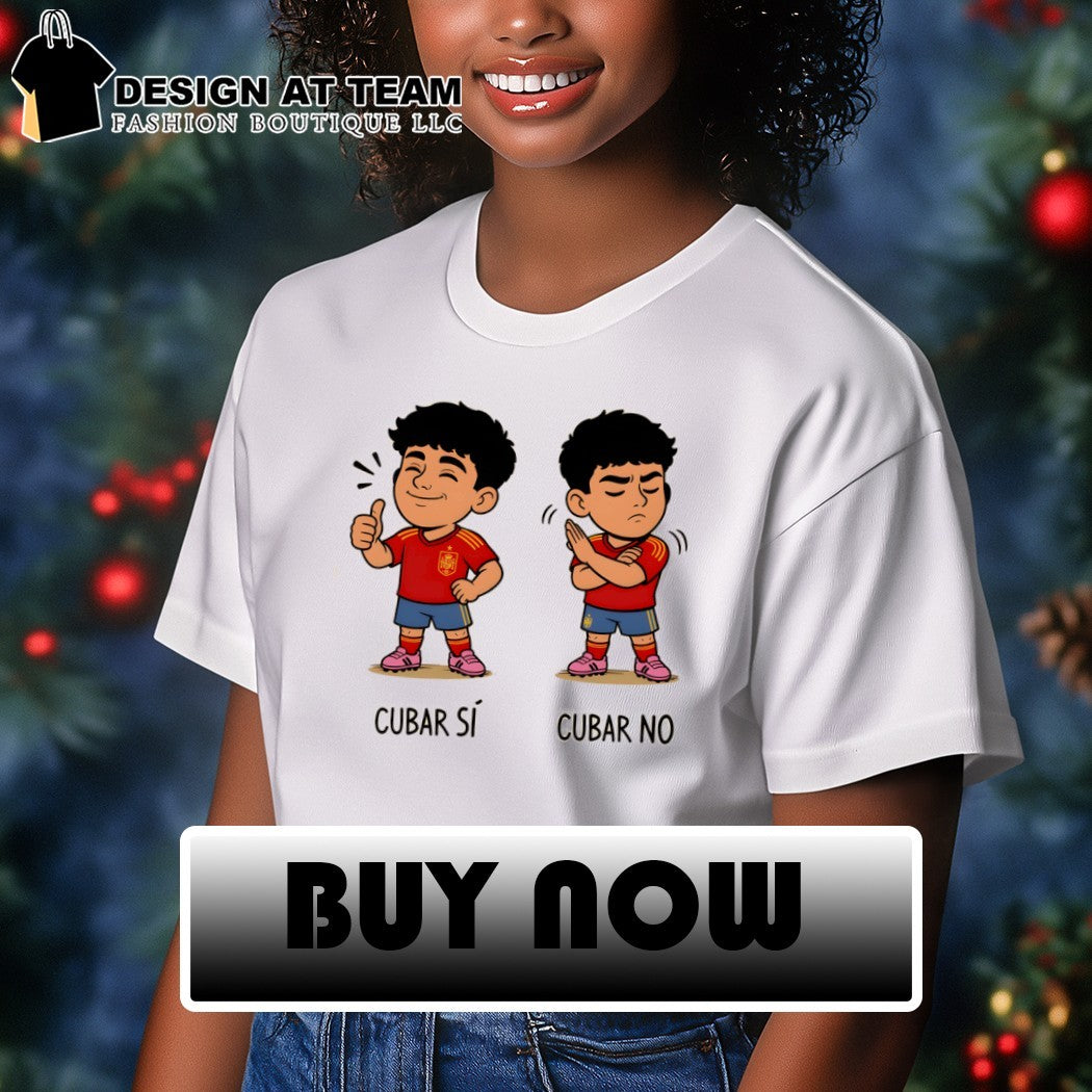 Pau Cubarsí Spanish Soccer Cubar Si Cubar No soccer World Cup 2026 shirt