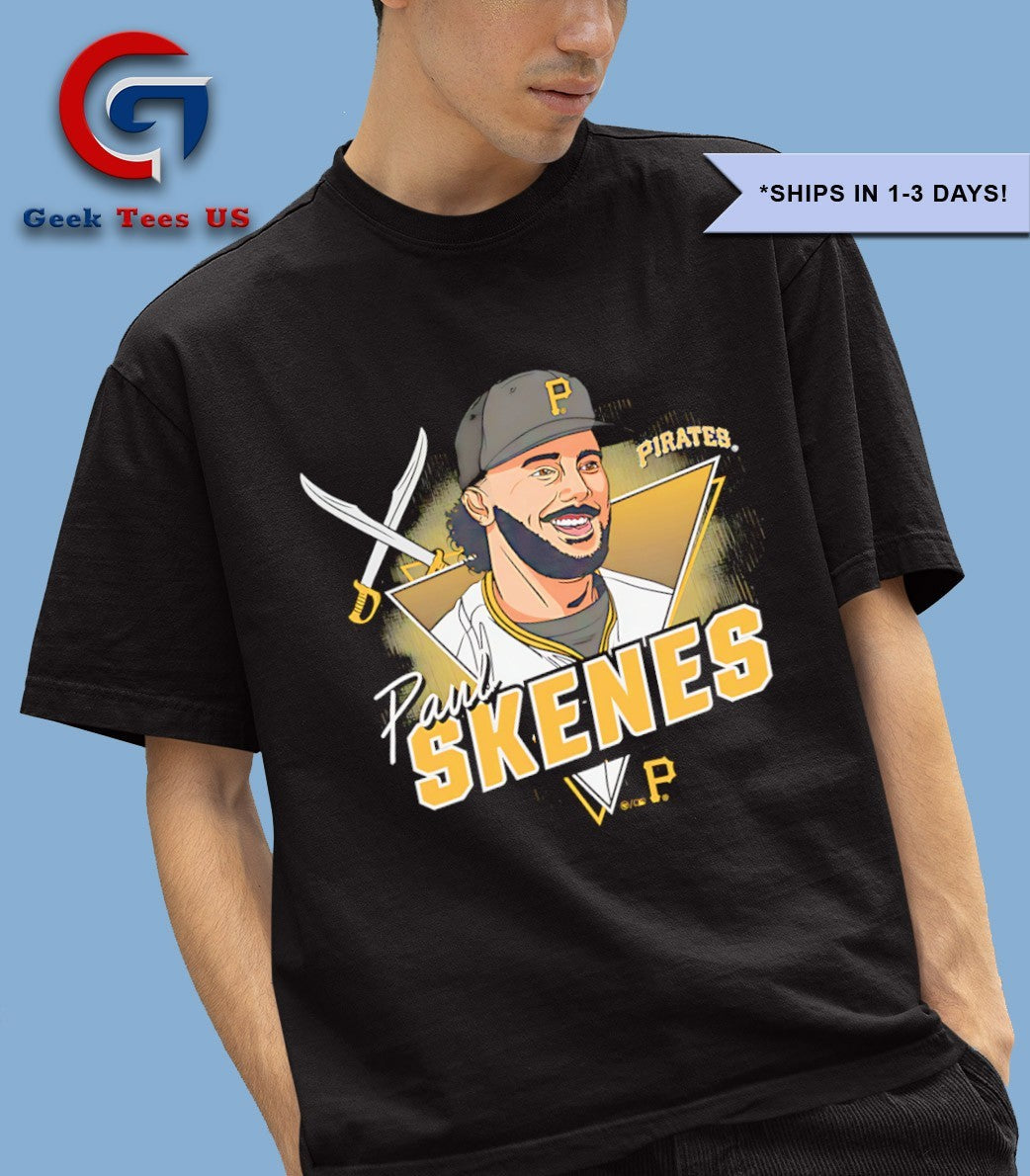 Paul Skenes big head Pittsburgh Pirates baseball player 2025 signature shirt