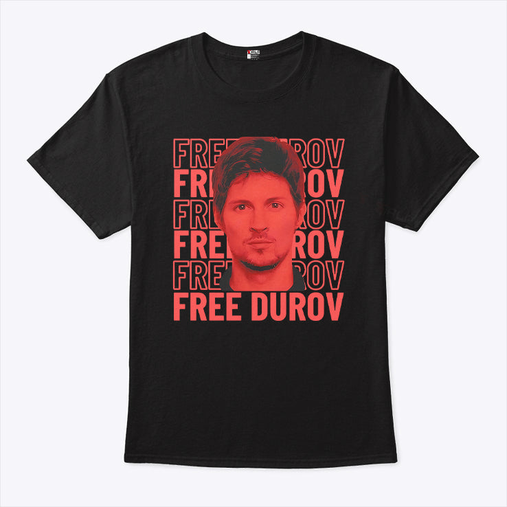 Pavel Durov Free Durov Portrait T Shirt
