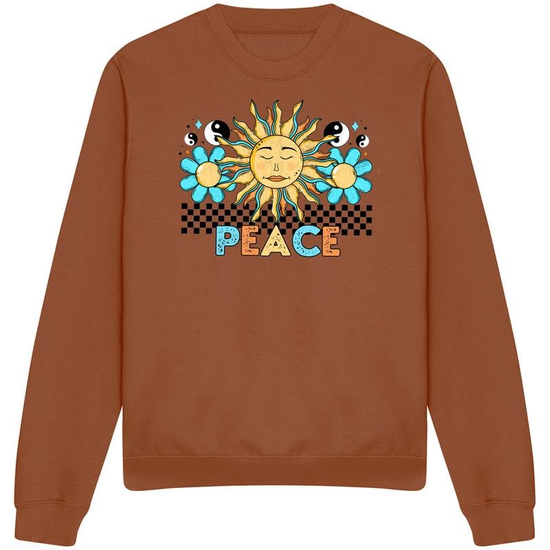 Peace Retro Sun Just Hoods Sweatshirt T-Shirts, Hoodie | HypeDripTees.com